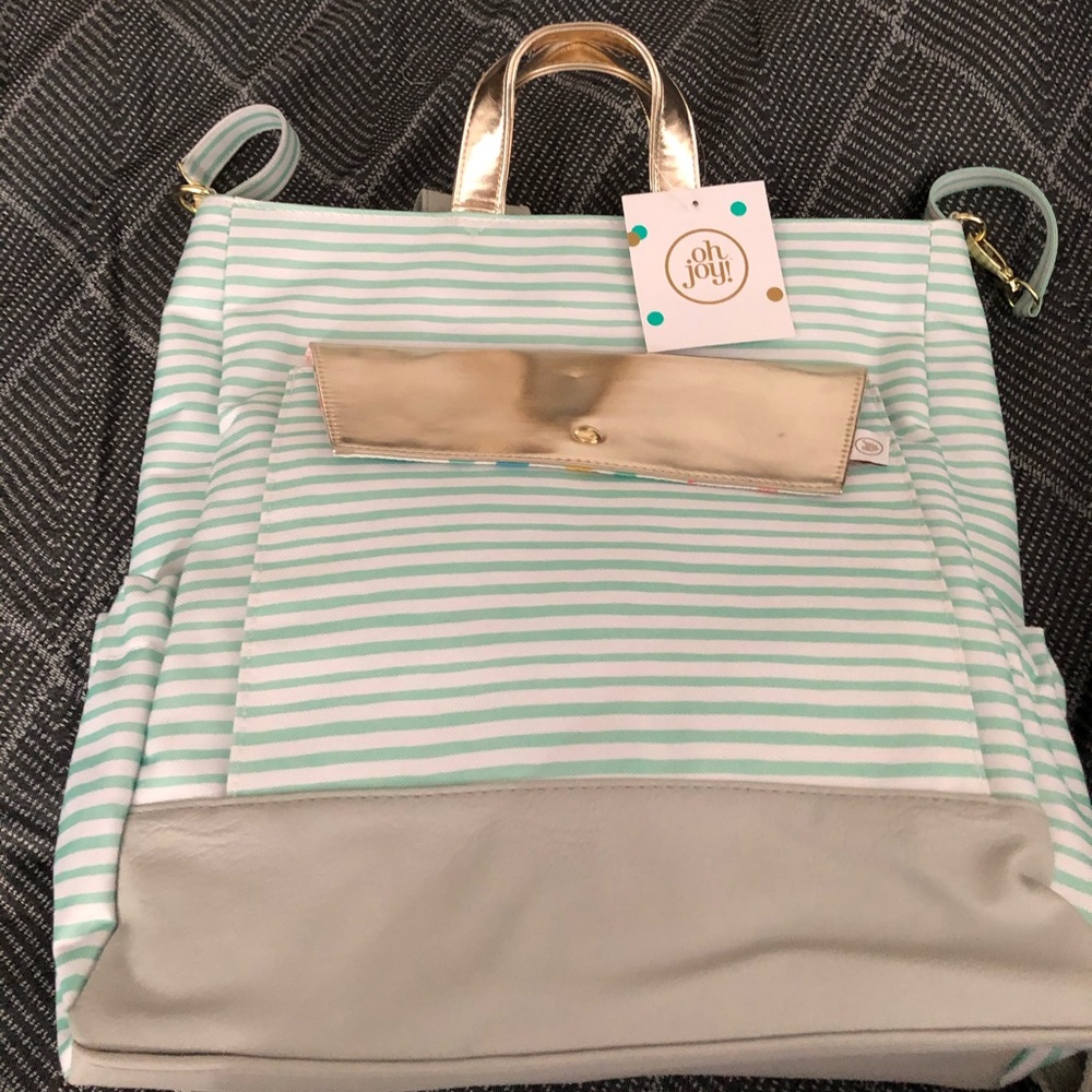 Oh joy diaper bag backpack with changing pad